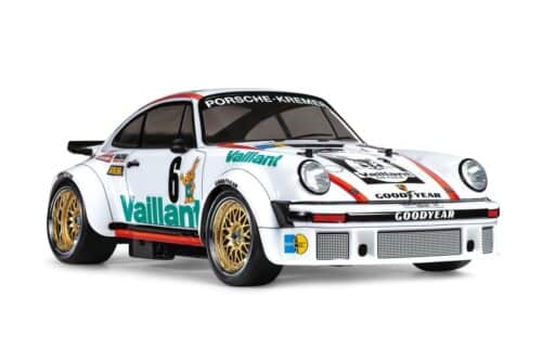 Tamiya 47477 Porsche 934 Coupé Vaillant 1976 45th Anniversary Edition TA02SW
