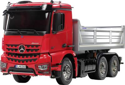 Tamiya Truck 56361 MB Arocs 3348 3achs Hinterkipper Red and Silver Bed