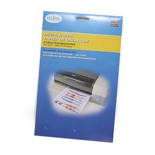 Testors 9201 Decal paper clear