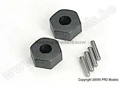 Traxxas 1654 Wheel hubs, hex (2)/ stub