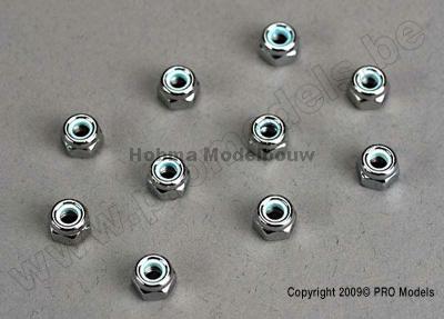 Traxxas 1747 Nuts, 4mm nylon locking (