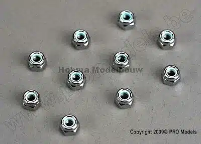Traxxas 1747 Nuts, 4mm nylon locking (