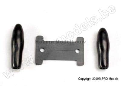 Traxxas 1926 Antenna caps, vinyl (2)/