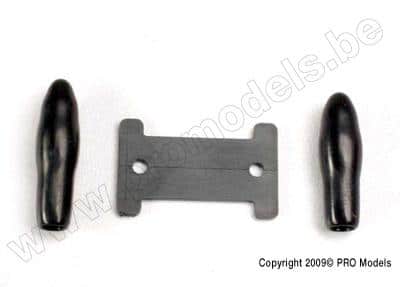 Traxxas 1926 Antenna caps, vinyl (2)/