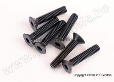 Traxxas 2553 Screws, 3x15mm countersunk machine (6)