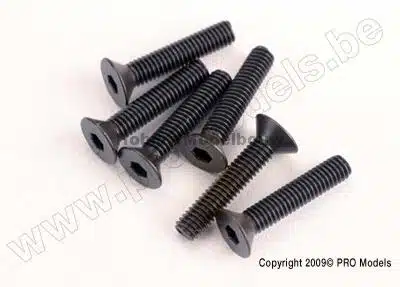 Traxxas 2553 Screws, 3x15mm countersunk machine (6)