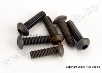 Traxxas 2577 Screws, 3x10mm button-hea