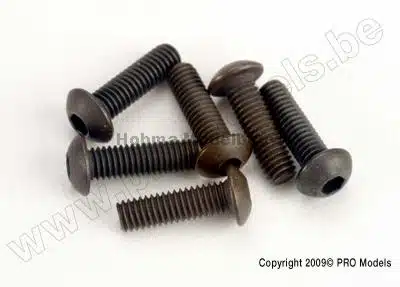 Traxxas 2577 Screws, 3x10mm button-hea