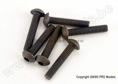 Traxxas 2579 Screws, 3x15mm button-hea