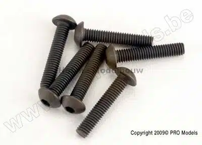Traxxas 2579 Screws, 3x15mm button-hea