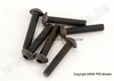 Traxxas 2579 Screws, 3x15mm button-hea