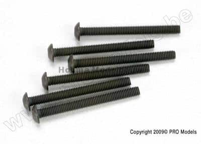 Traxxas 2582 Screws, 3x30mm button-hea