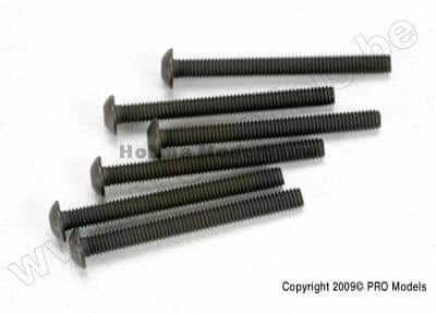 Traxxas 2582 Screws, 3x30mm button-hea