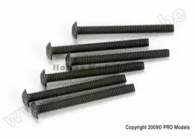 Traxxas 2582 Screws, 3x30mm button-hea