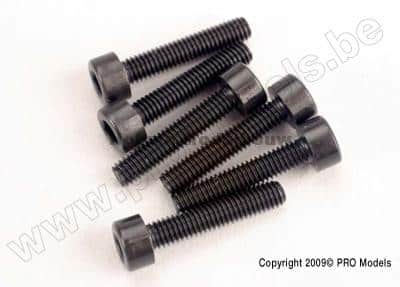 Traxxas 2586 Head screws, 3x15mm cap-h