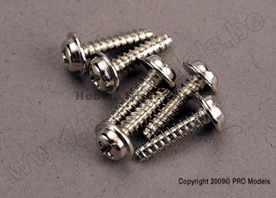 Traxxas 3286 Screws, 3x12mm washerhead