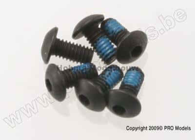 Traxxas 3347 Screws, 2.5x5mm button-he