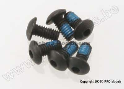 Traxxas 3347 Screws, 2.5x5mm button-he