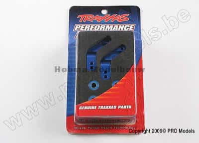 Traxxas 3652A Stub Axle Carriers Blauw Aluminium