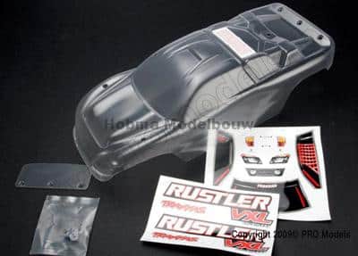Traxxas 3714 Body, Rustler (clear, req