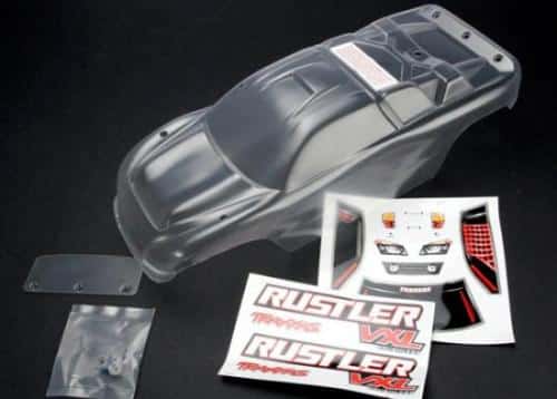 Traxxas 3714 Body, Rustler (clear, req