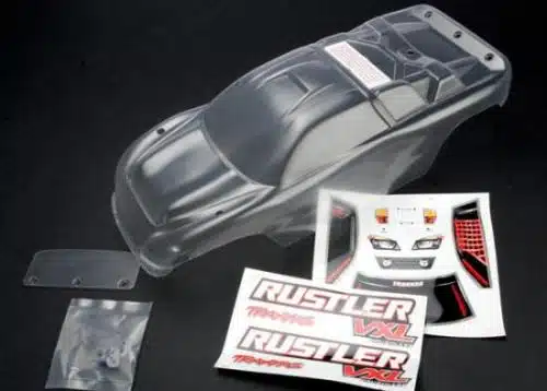 Traxxas 3714 Body, Rustler (clear, req