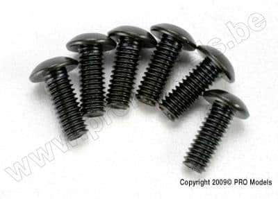 Traxxas 3937 Screws, 4x12mm button-hea
