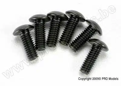 Traxxas 3937 Screws, 4x12mm button-hea