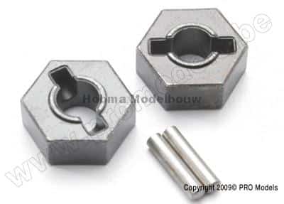 Traxxas 4954R Wheel hubs, hex (steel)