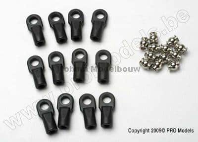 Traxxas 5347 Rod ends, Revo (large) with hollow bal (12)