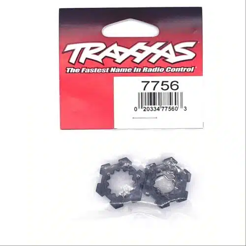 Traxxas 7756 wheel hubs, hex + clips