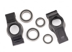 traxxas 7852x Carriers, stub axle (rear) (left & right)/ 20x32x7mm bearings (2)/ 15x24x5mm bearings (2)