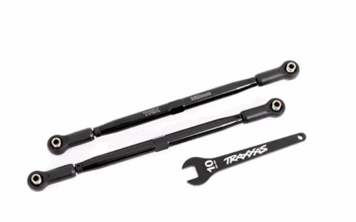 Traxxas 7897A Toe links, front (TUBES black-anodized, 7075-T6 aluminum, stronger than titanium