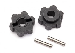 Traxxas 8956 Wheel hubs, hex (2)/ 2.5x14 pins (2