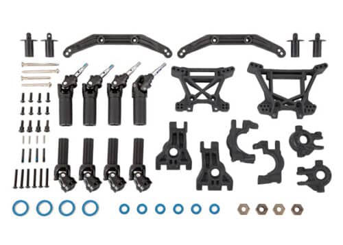 Traxxas 9080 Outer Driveline en Suspension upgrade kit, extreme heavy duty black