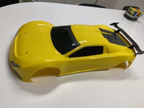 Traxxas x0-1 body geel nieuw