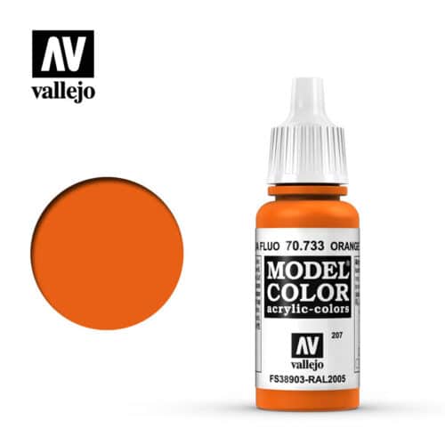 Vallejo 7073 Model Color Orange Fluo