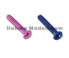 Verzonken schroef blauw met Phillips kruissleuf M3 x 16 mm 10 st