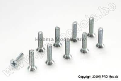 Verzonken Schroef Met Philips Kruissleuf M3 X 16 mm Gegalvaniseerd Staal 10 St
