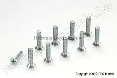 Verzonken Schroef Met Philips Kruissleuf M3 X 16 mm Gegalvaniseerd Staal 10 St
