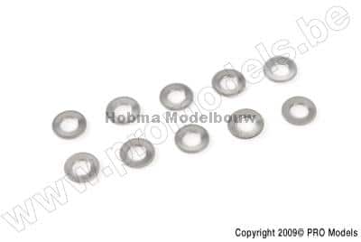 Vlakke sluitring M1,6 10st