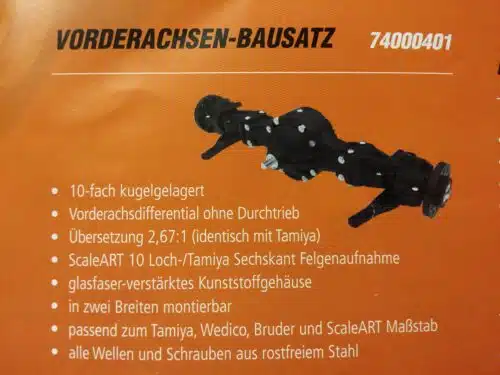 Vorderachsdifferential Bausatz