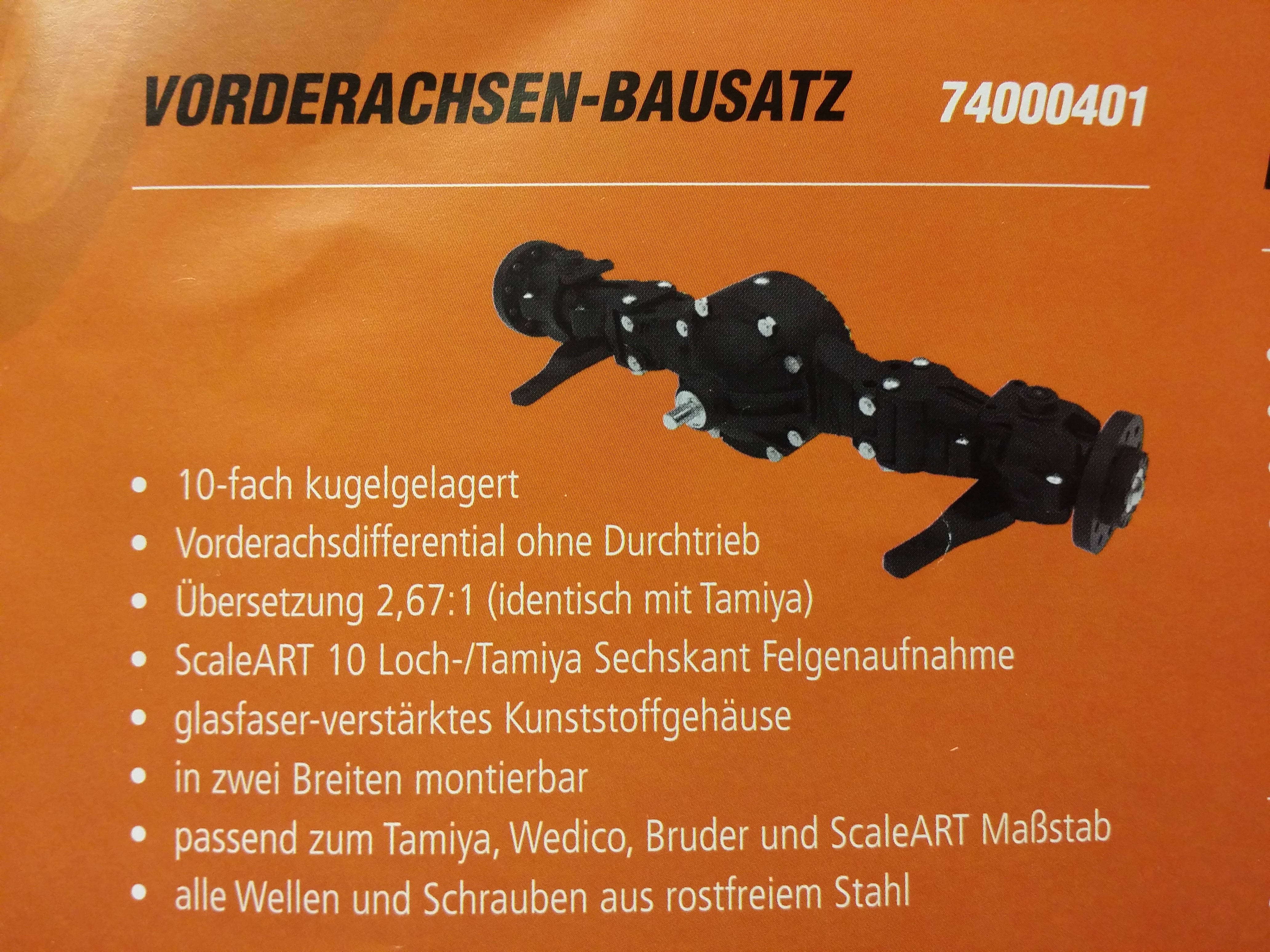 Vorderachsdifferential Bausatz