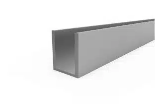 wedico 1711 alu-U-profiel 10x20x10x2 205 gr 1m