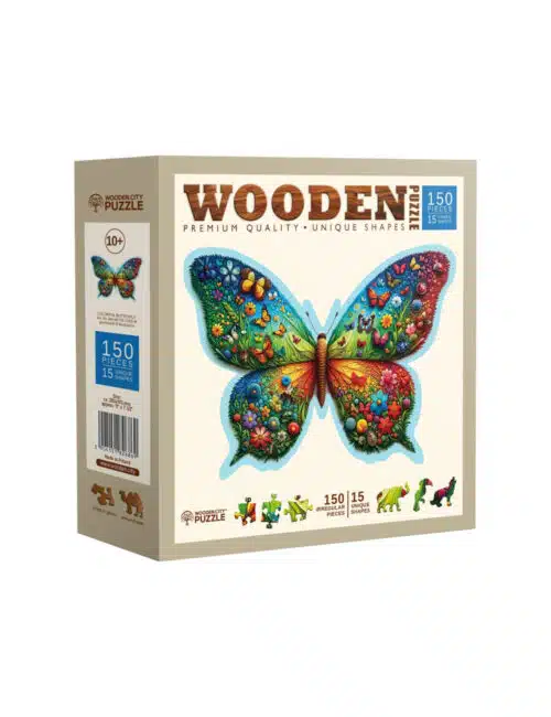 Wooden Puzzel he 0202 m Colorful Butterfly