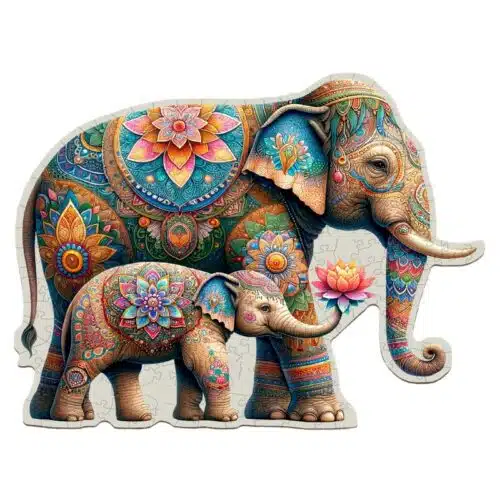 Wooden Puzzel HE 0313 l NEW Fancy olifant
