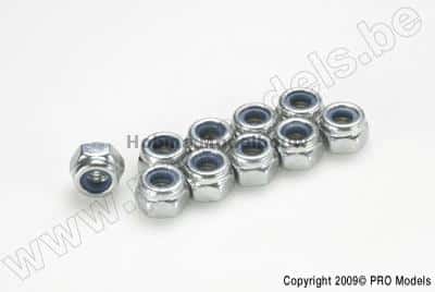 Zelfborgende zeskantmoer M3 Gegalvaniseerd Staal 10 St