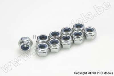 Zelfborgende zeskantmoer M4 Gegalvaniseerd Staal 10 St