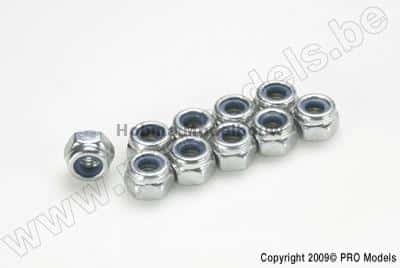 Zelfborgende zeskantmoer M6 Gegalvaniseerd Staal 10 St