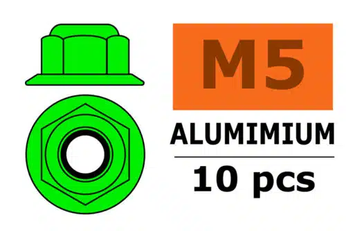 Zelfborgende Zeskantmoer Met Flens M3 10 St